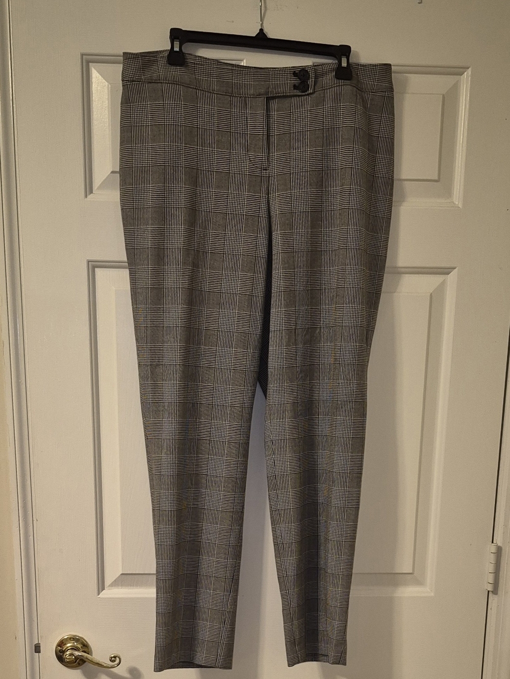 Lane Bryant Plaid Black And White Pants Size 14